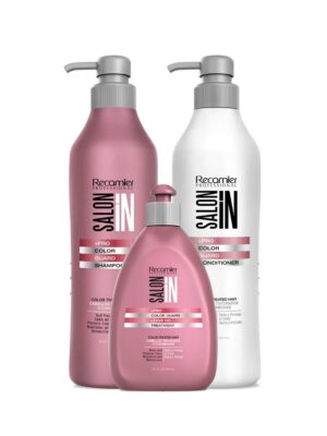 Pack Shampoo 1.000 ml + Acondicionador 1.000 ml + Tratamiento 300 ml – PRO COLOR GUARD – SALON IN – RECAMIER